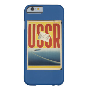 Coque iPhone 6 Barely There Affiche de voyage de l'URSS Vintage historique