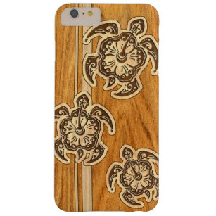 Coque iPhone 6 Plus Barely There Uhane Honu Faux Wood Tortue hawaïenne
