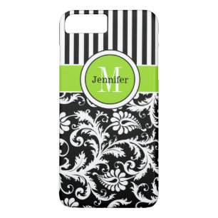 Coque iPhone 7 Damas Tracées Lime