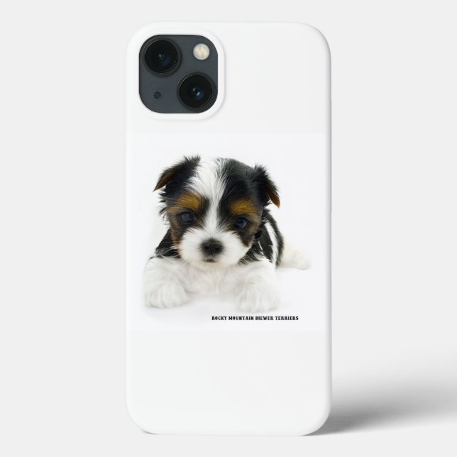 coque iPhone 8/7 - Biewer Terrier Puppy (Verso)