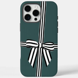 Coque iphone à mâchoires rayées vert