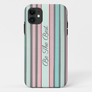 coque iphone Abstrait à rayures pastel