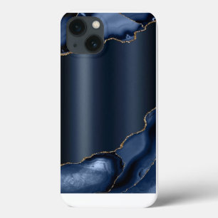 Coque iphone abstrait Coque-Mate bleu marine