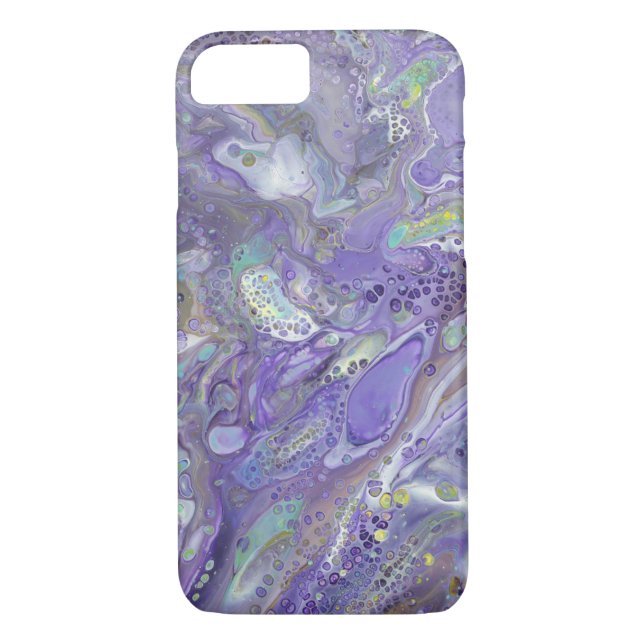 Coque iphone abstrait de lavande - "Naomi " (Dos)