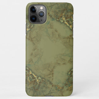 Coque iPhone 11Pro Max Abstrait d'olivier doré