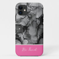coque iphone Abstrait en marbre noir