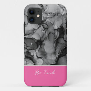 coque iphone Abstrait en marbre noir