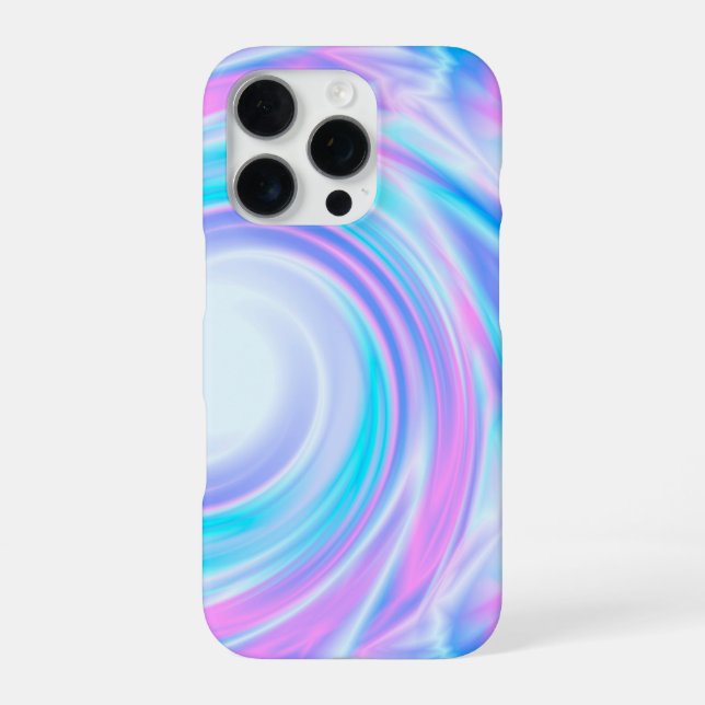 Coque iPhone Abstrait tourbillon pastel violet couleurs imprime (Verso)