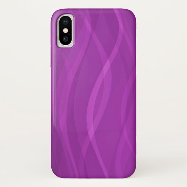 Coque iphone abstrait violet électrique (Dos)
