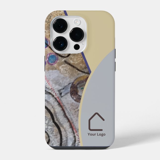 Coque iPhone Accents Abstraits simples et modernes Code ou logo (Verso)