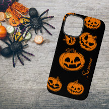 Affaire téléphonique du Motif Citrouille Halloween
