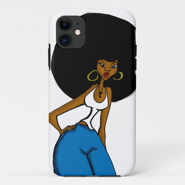 coque iphone Afro de soeur (Dos)