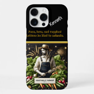 Coque iPhone 16 Pro Max Agriculteur prenant soin des légumes de printemps