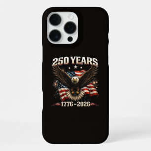 Coque iPhone 16 Pro Max Aigle patriotique des États-Unis 250e anniversaire