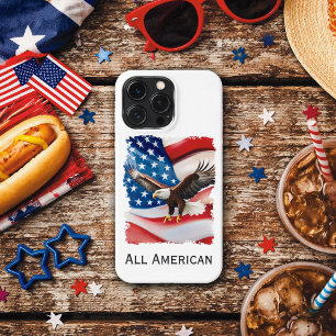 Etui iPhone 13 Pro Aigle royal & Drapeau américain 4 juillet