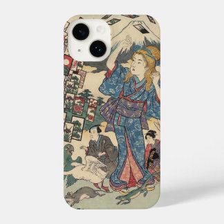 Coque Pour iPhone 14 Alice Lost in Japan | Ukiyo-e Floating Wonderland