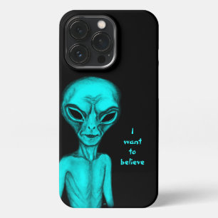 Etui iPhone 13 Pro Alien, je veux croire