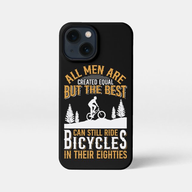 Coque iPhone All Men Are Created Equal Bicycles Cycling (Verso)