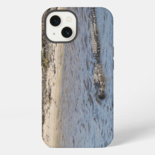 Etui iPhone 13 Alligator de Floride nageant dans la faune