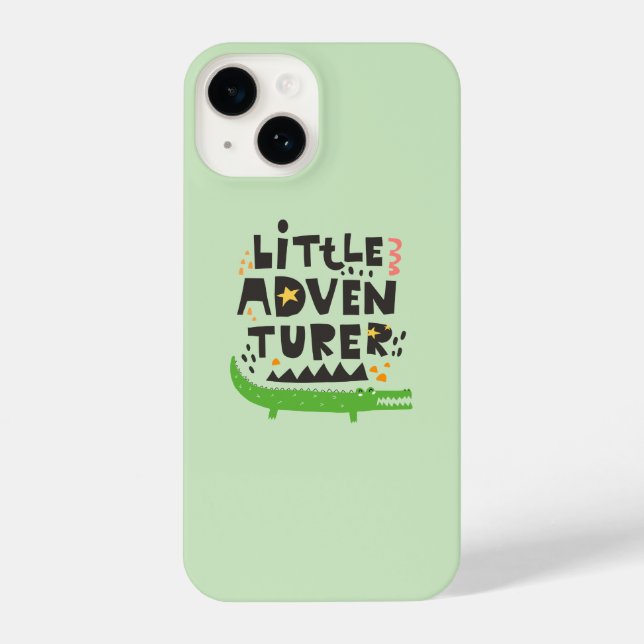 Coque iPhone Alligator petit aventurier (Verso)