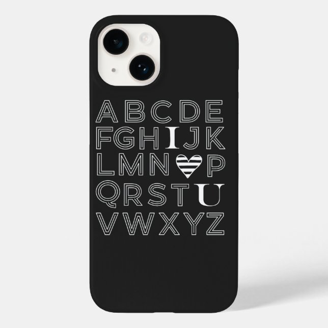 COQUE IPHONE alphabétique ABC (Verso)