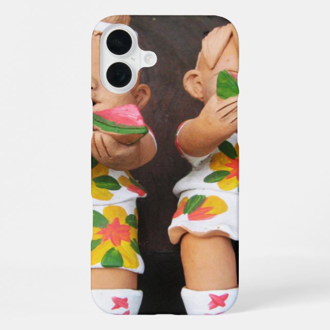 Coque iPhone Amis Pastèque Heureux (Verso)