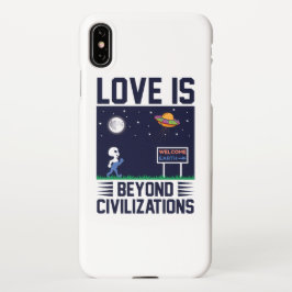 Coque iPhone XS Max Amour au-delà des frontières avec design alien