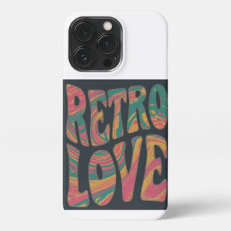 Etui iPhone 13 Pro Amour rétro