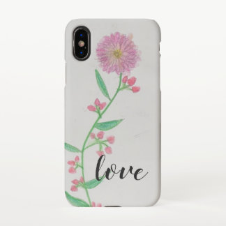 Coque iPhone X Amour - Téléphone Fleur sauvage