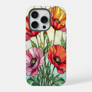 Amoureux chic de la nature coquelicots verre teint