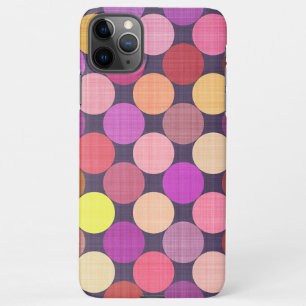Coque iPhone 11Pro Max Amusant Coloré Contemporain Pois Motif d'art
