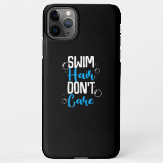 Coque iPhone 11Pro Max Amusant nager Cheveux Sans Soin Cadeau Maillot Nag