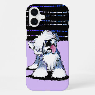 Coque iPhone 16 Plus Ancienne carte de note vierge de Sheepdog