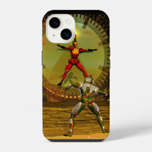 Coque Pour iPhone 14 ANDROID XÉNIA RENCONTRE CYBORG TITAN Sci-Fi