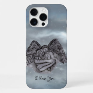 Coque iPhone 16 Pro Max Ange Éros en amour, je t'aime