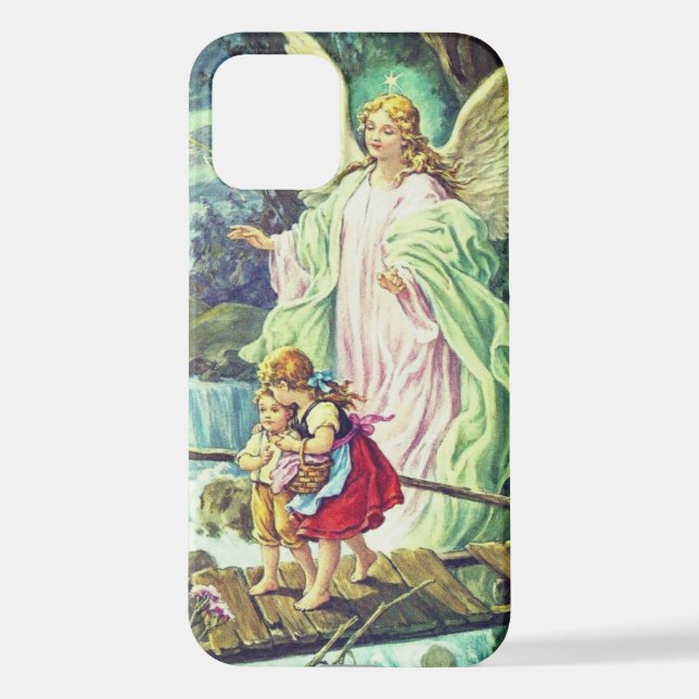 Coque iPhone Angel gardien sur le pont (Verso)