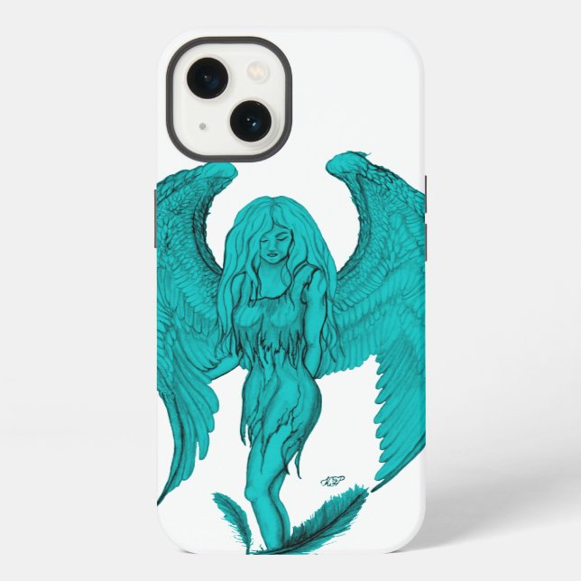 Coque iPhone Angle, Dessin crayon (Verso)