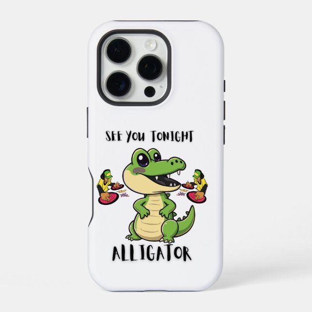 Coque iPhone Animals Party Alligator (Verso)