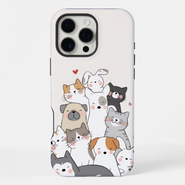 Coque iPhone animaux mignons (Verso)