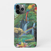 Animaux vivant ensemble coussin
