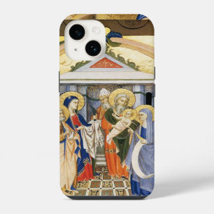 COQUE POUR iPhone 14 ANTIQUE FLORAL NATIVITÉ CHRISTMAS PARCHEMENT