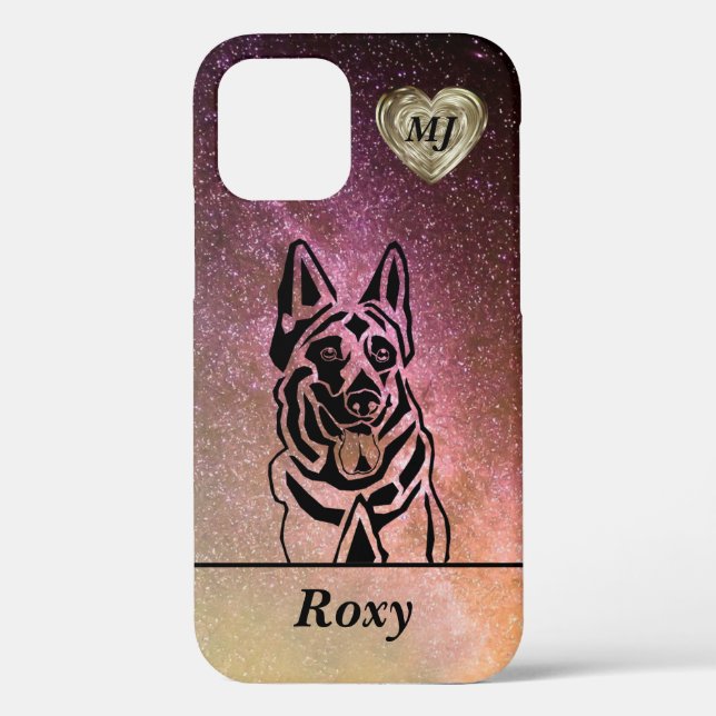 Coque iphone Apple berger allemand personnalisé (Verso)