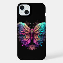 Apple iPhone papillon arc-en-ciel espace phonecase