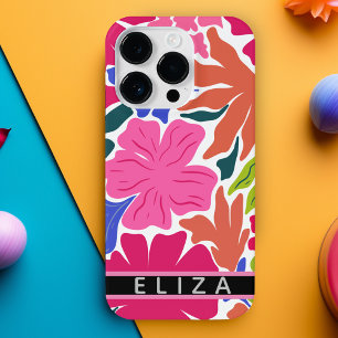 Coque Pour iPhone 14 Plus Aquarelle abstrait floral personnalisé Téléphone C
