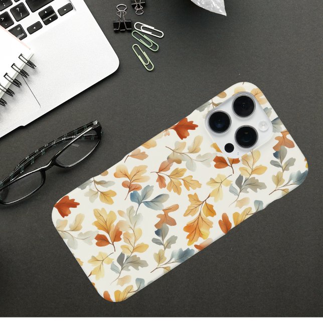 Coque iPhone Aquarelle Feuilles Automnes - Cosy Fall Nature (Créateur téléchargé)