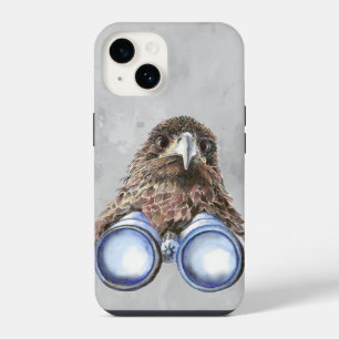 Coque Pour iPhone 14 Aquarelle Hawk Observation d'oiseaux Observation d