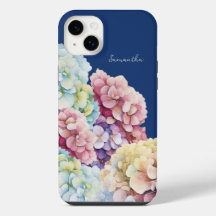Aquarelle Hydrangea bleu personnalisé