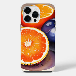 Coque Pour Pour iPhone 14 Pro Max Aquarelle Lueur Orange