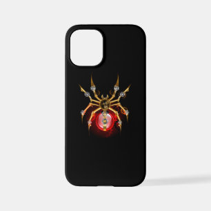 Coque iPhone 12 Mini Araignée en vapeur noire