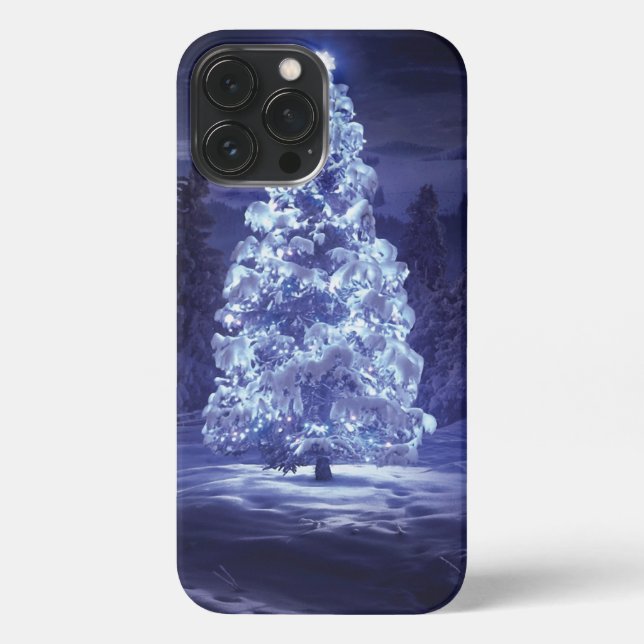 Coque iPhone Arbre de Noël (Verso)